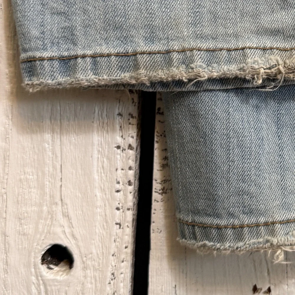 Mossimo Supply Co Bootcut Jeans Women 7 Low Rise Y2K Light Wash 31x32 - Picture 7 of 11